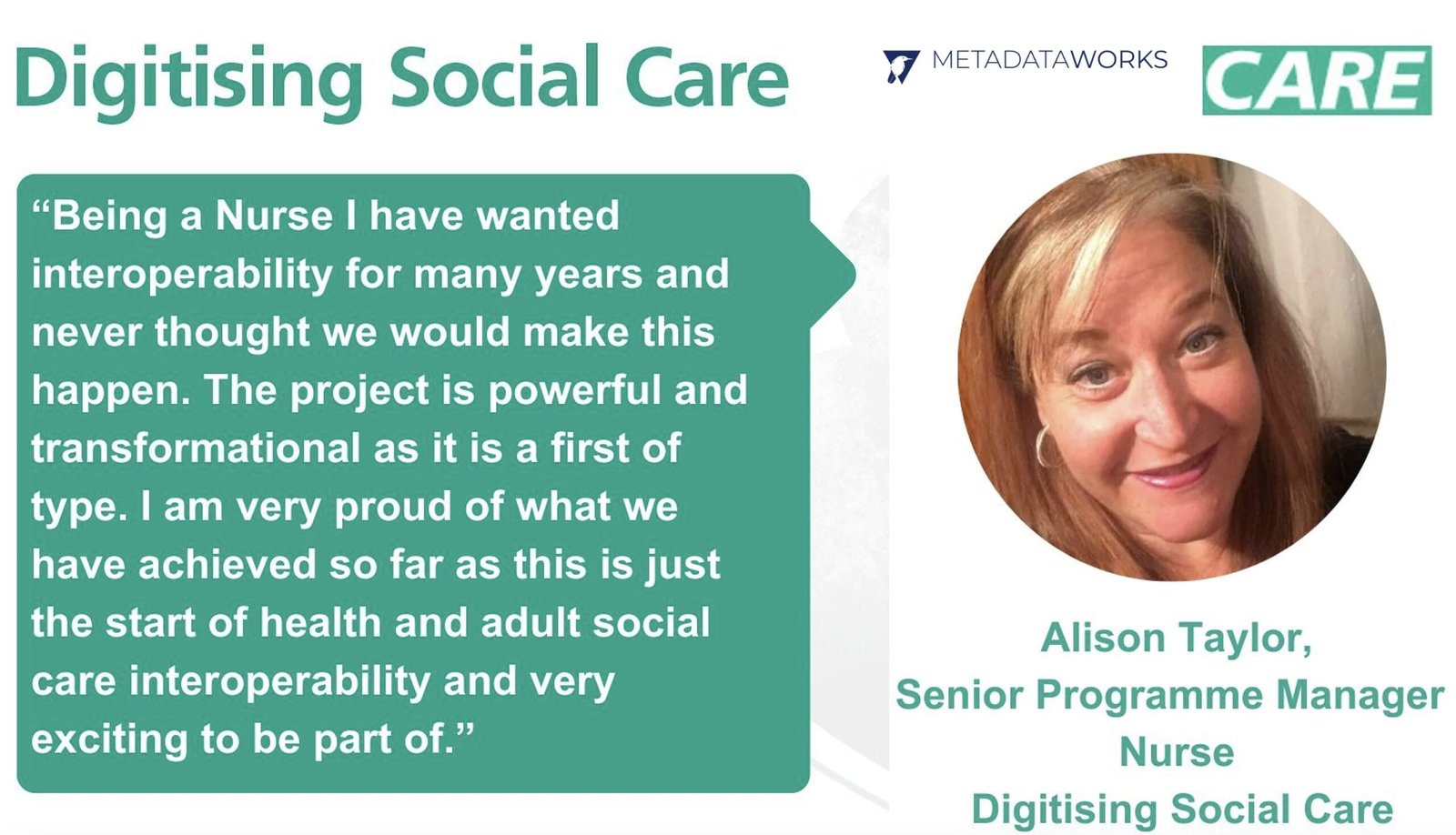 Digitising Social Care MetadataWorks - Adam Milward