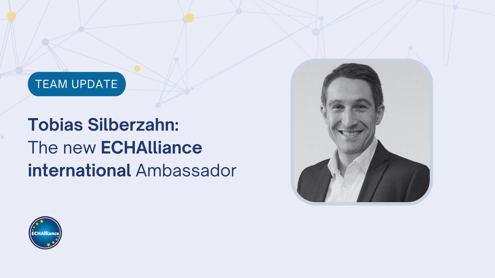 Tobias Silberzahn, our new ECHAlliance Ambassador