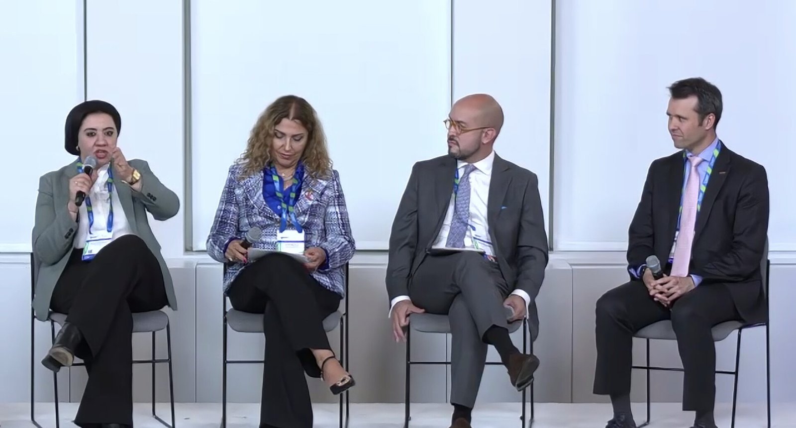 Panelists (from left to right): Amira Saber Qandil, Jackie Kassouf Maalouf, Daniel Mora-Brito, Guilherme Duarte